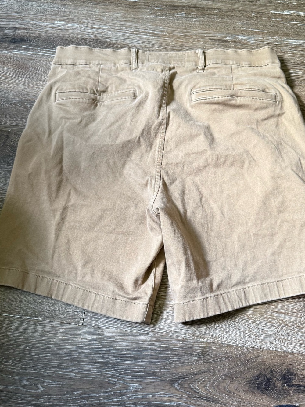 Abercrombie & Fitch Men's Flat Front Khaki Cotton‎ Shorts 31
